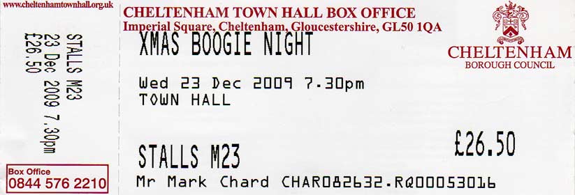 XMAS BOOGIE NIGHT Ticket